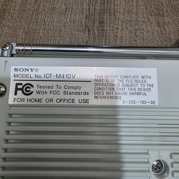 Sony ICF-M410V AM FM TV Weather Band Radio – Tested, Works Great - Picture 14 of 16